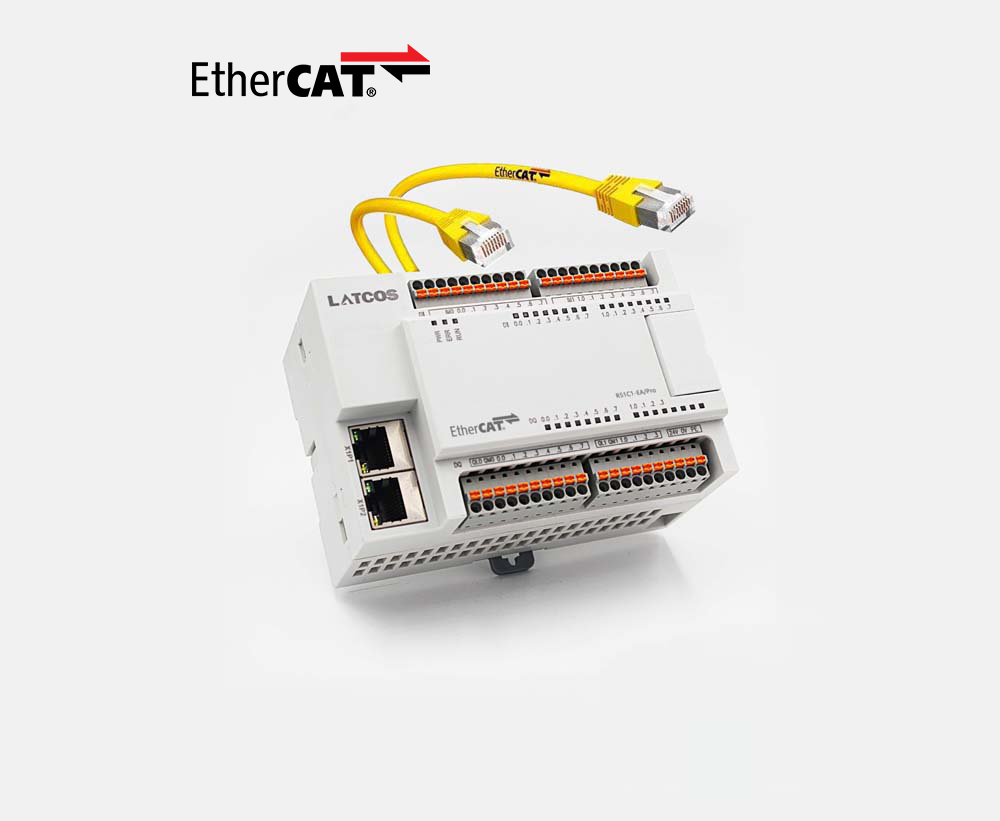 R5202-EA(-Pro)-平卧式总线模块-ETHERCAT通讯 16DI/16DO NPN